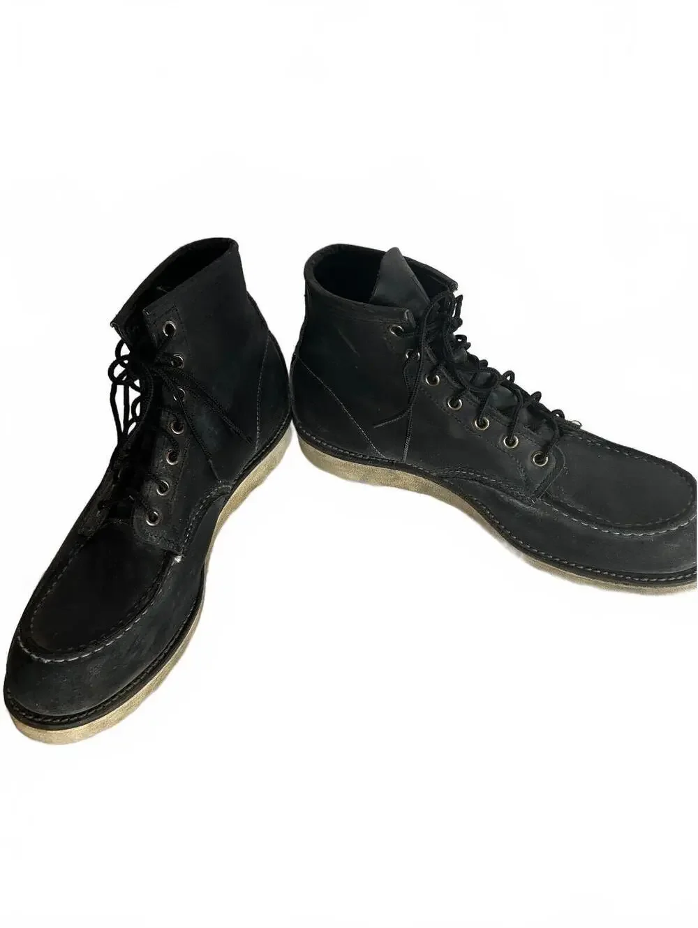Red Wing 9075 Classic Moc Toe Black Boots Men 11.5 USA